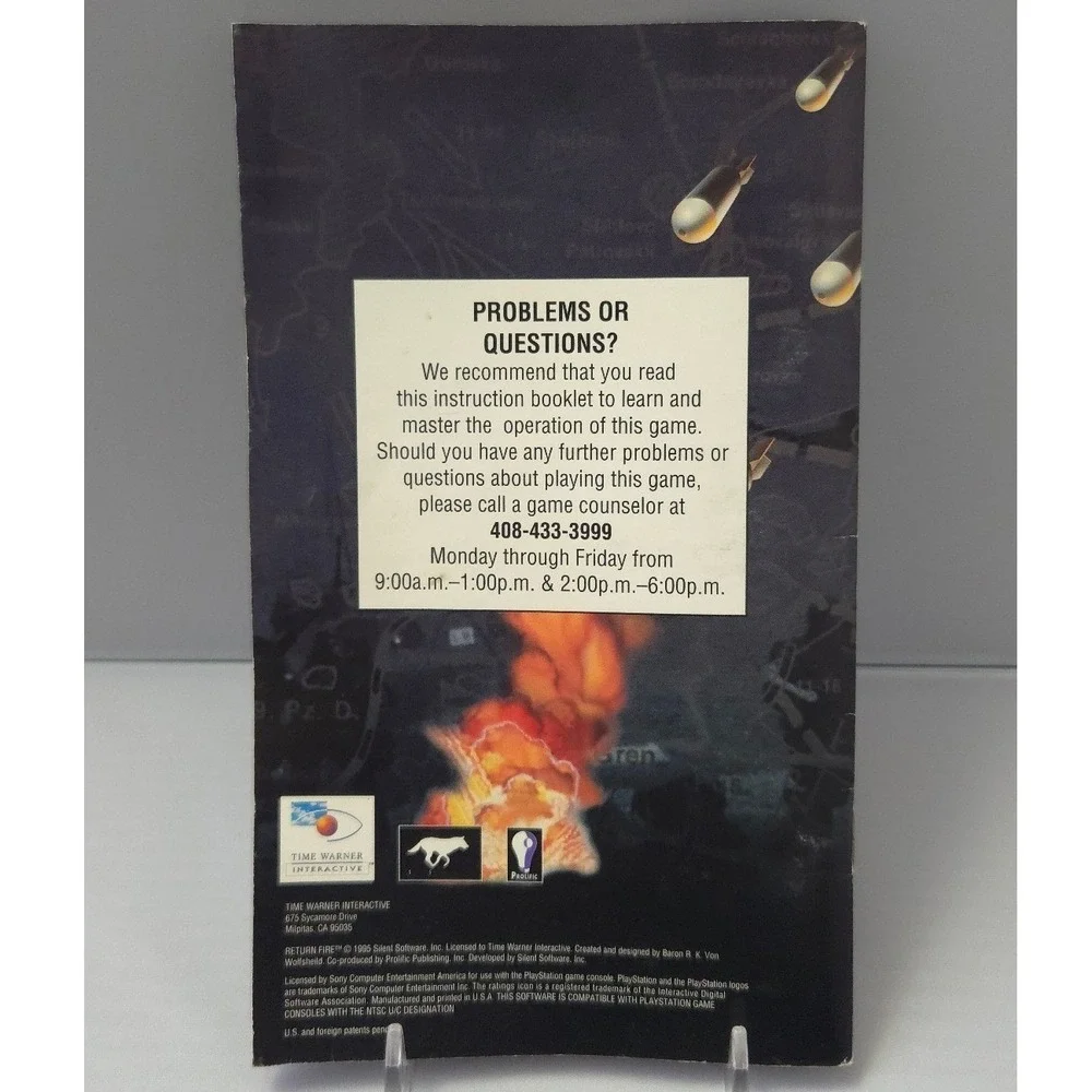 Return Fire - PlayStation 1 - Long Box 1996 - Complete in Box (CIB) - Tested